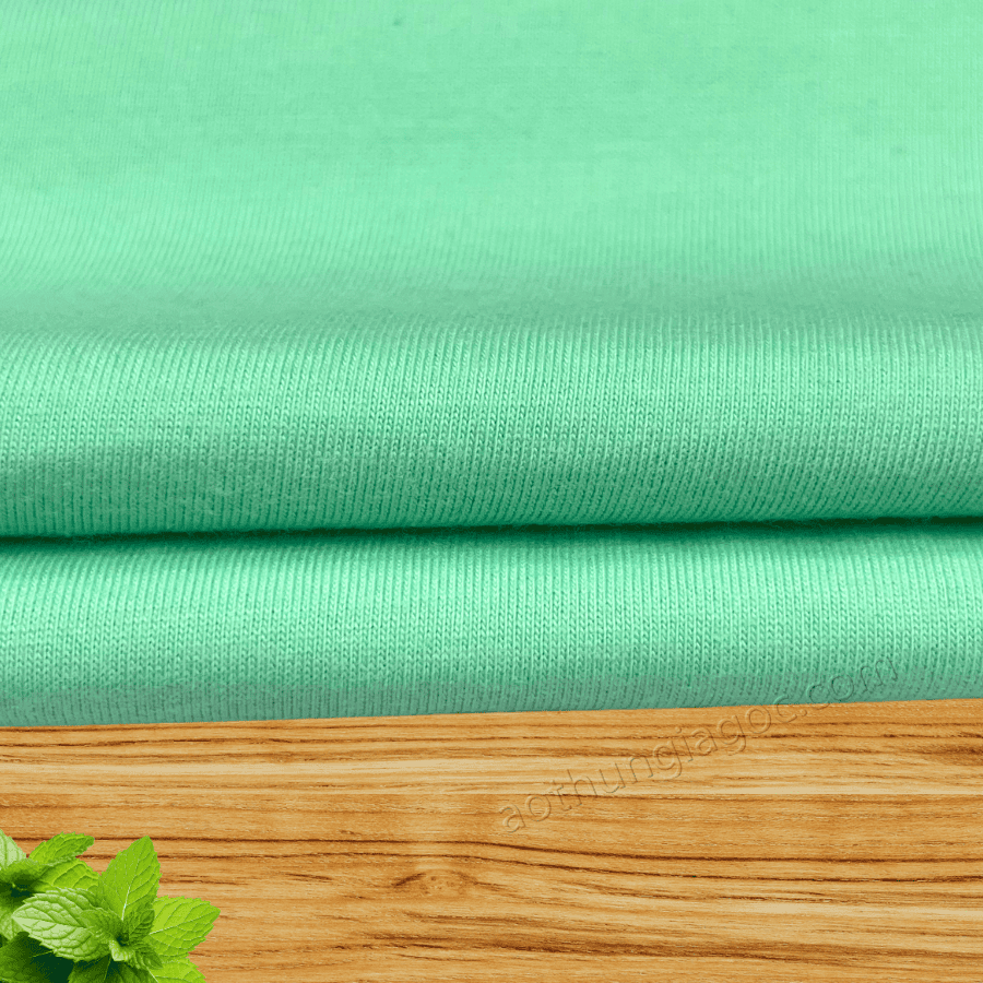 Áo Thun Cotton 2 Chiều 65/35 Màu Xanh Ngọc